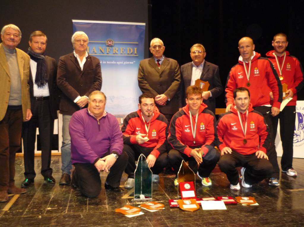 Premiati ad Alba i campioni del 2012 di Pallapugno