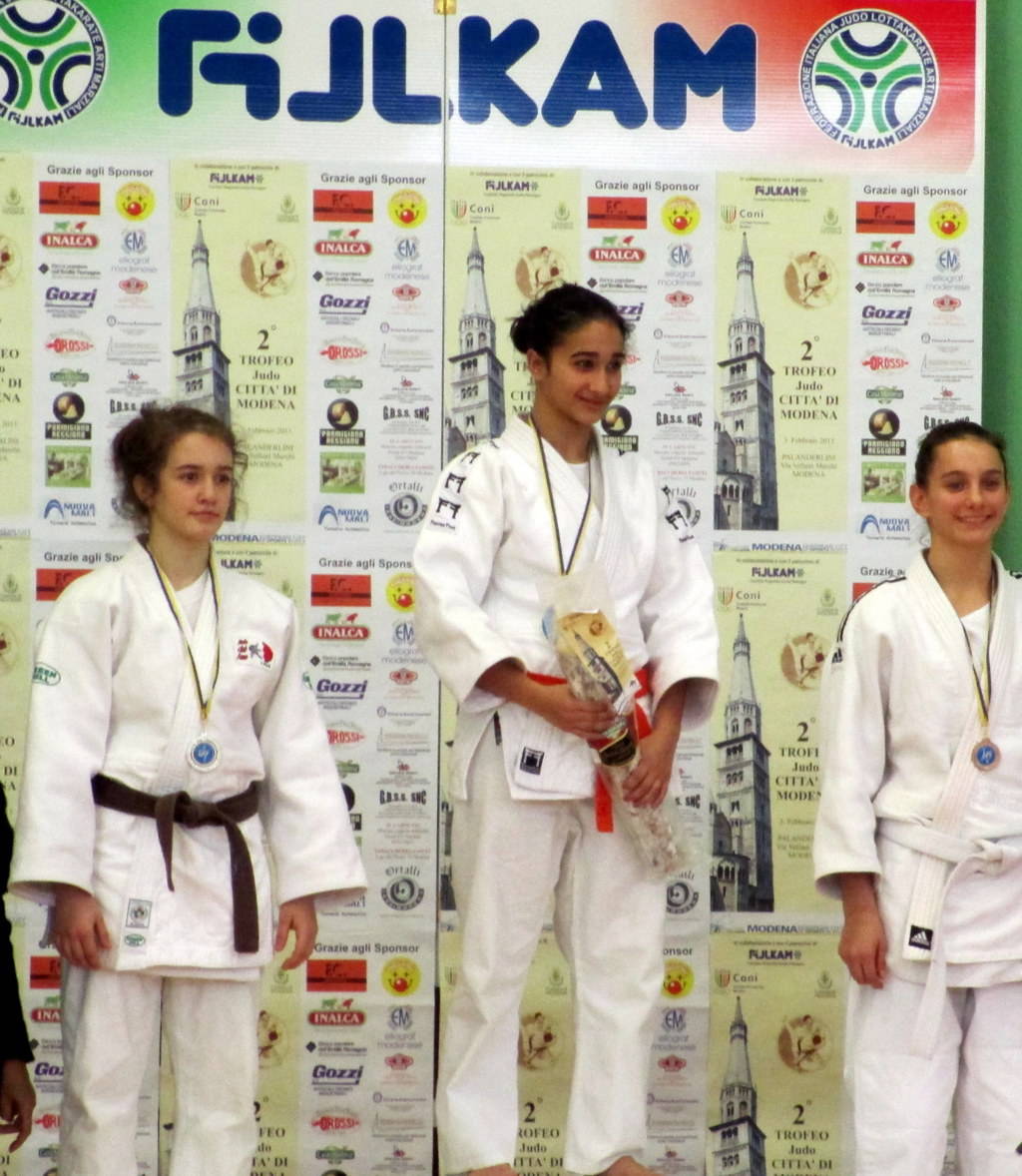 Francesca Marchisio medaglia d'oro al Trofeo Città di Modena di Judo