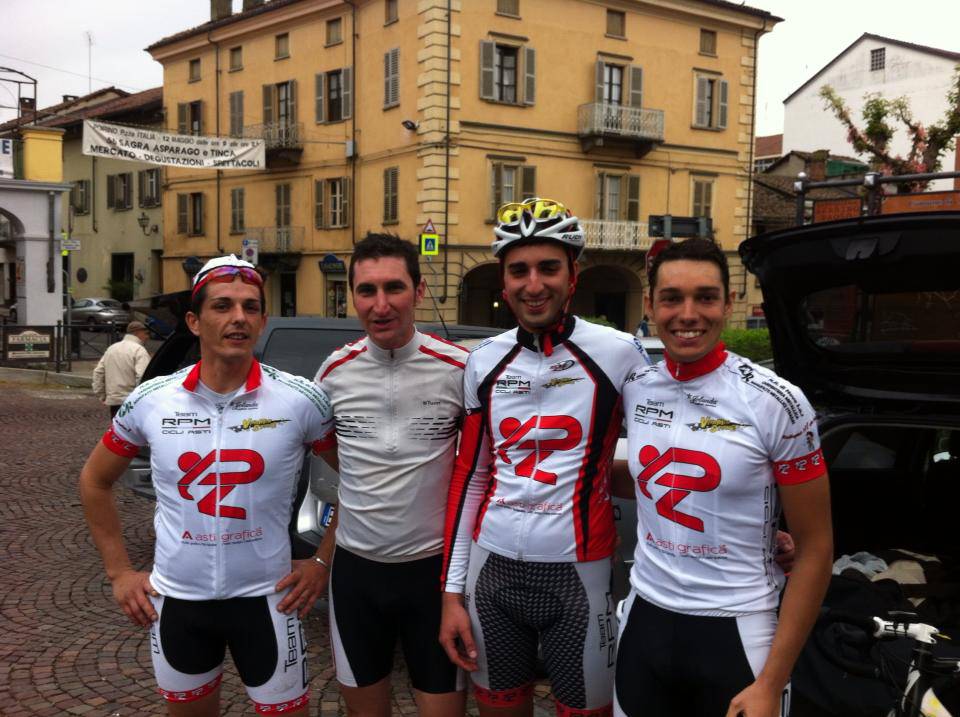 A Poirino, i ciclisti del Team Rpm in evidenza
