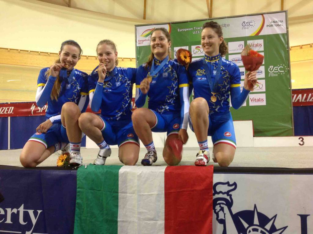 Francesca Pattaro della Servetto Footon medaglia d'oro agli Europei junior di pista