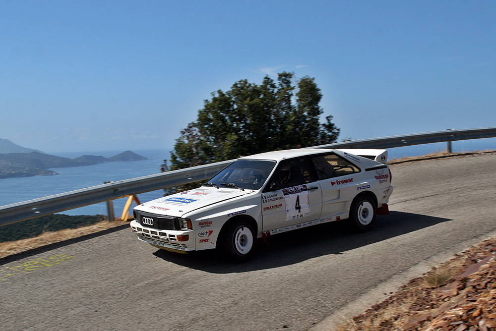 L'Audi Quattro della Balletti Motorsport va sul podio al Rally Elba