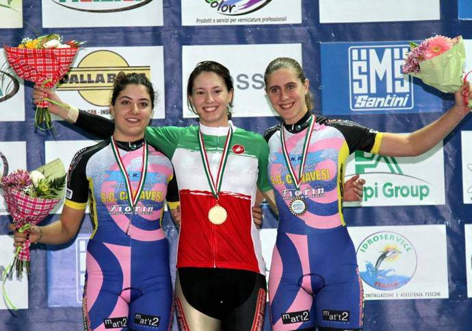 Francesca Pattaro medaglia d'oro agli Italiani di inseguimento individuale