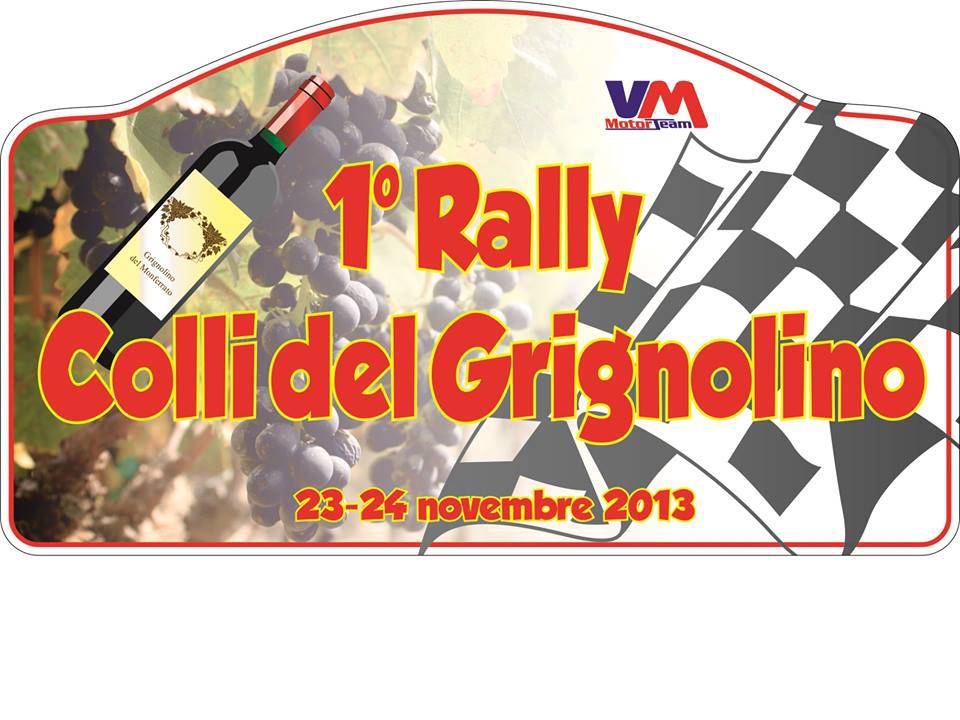 Sabato 26 ottobre si presenta il 1° Rally Ronde ”Colli del Grignolino”