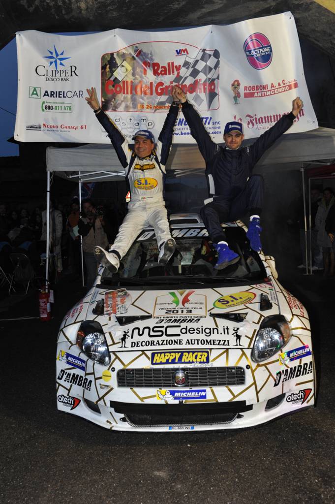 Gianluca Verna e Fulvio Florean si aggiudicano il 1° Rally Colli del Grignolino