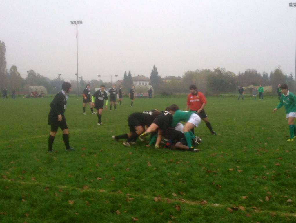 L'Under 14 dello Junior Rugby a valanga sul Novi Ligure