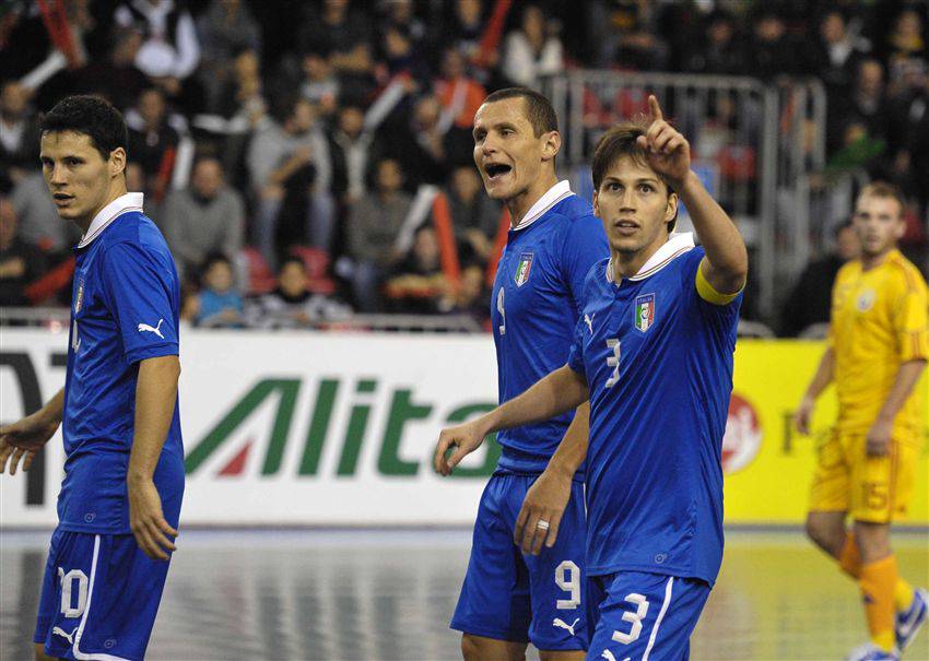 Gli Orange Lima e Fortino in rete con la Nazionale di Calcio a 5 contro la Romania