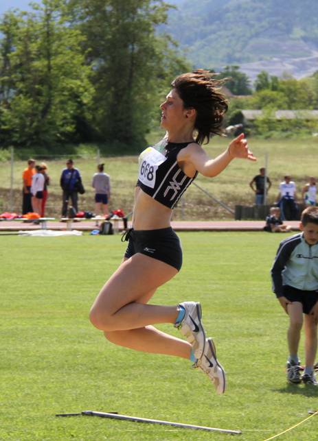 Giulia Melardi sesta nel salto triplo tricolore promesse di Ancona