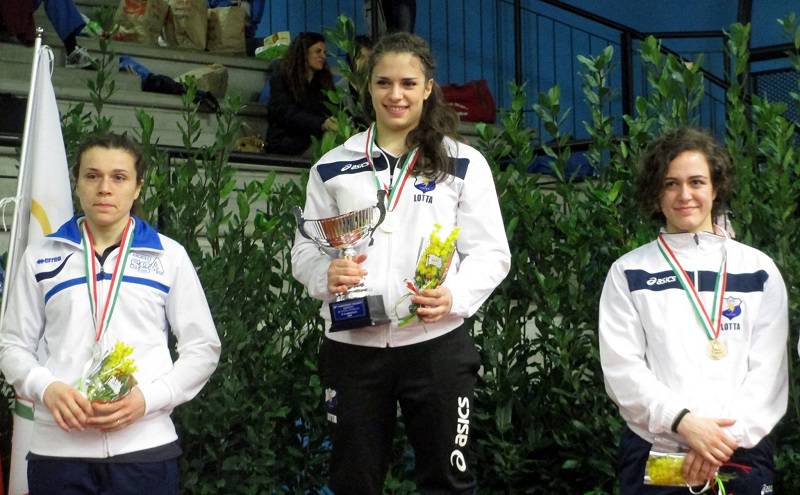 Una super Carola Rainero è d'oro ai Nazionali di Lotta Libera di Terni