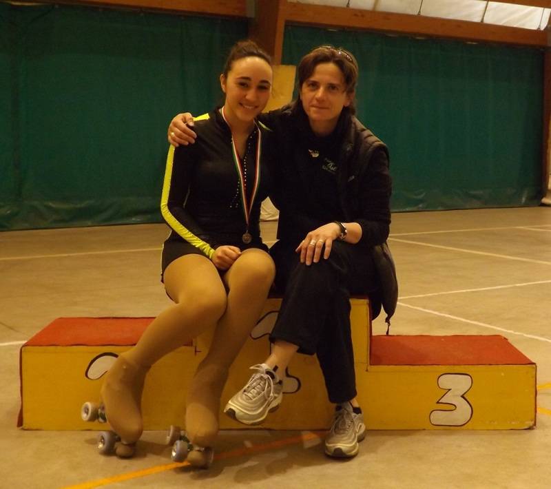Nella seconda tappa dei Campionati Regionali la New Asti Skating d'oro in combinata con Marta Mingolla
