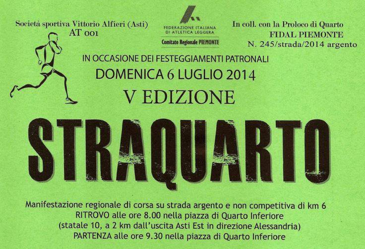 Domenica si corre la Quinta StraQuarto