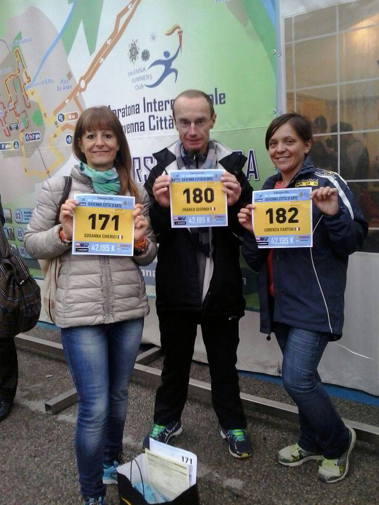 Podisti astigiani ok alla 16a Maratona di Ravenna Città d'Arte