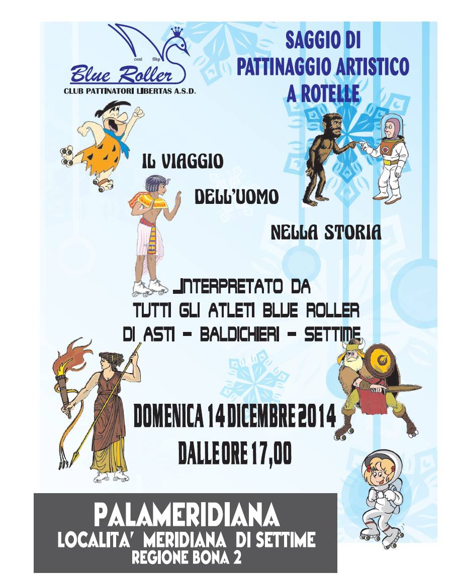 Al Palameridiana di Settime domenica lo spettacolo di Natale ”Il Viaggio dell’Uomo nella Storia” della Blue Roller