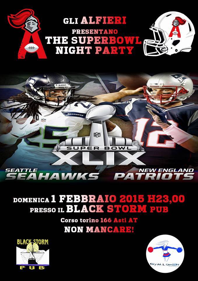 Football Americano: domenica ad Asti serata dedicata al Super Bowl con gli ”Alfieri”