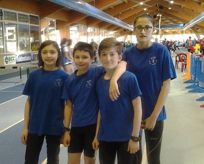 I giovanissimi dell'Atletica Castell'Alfero ok ad Aosta