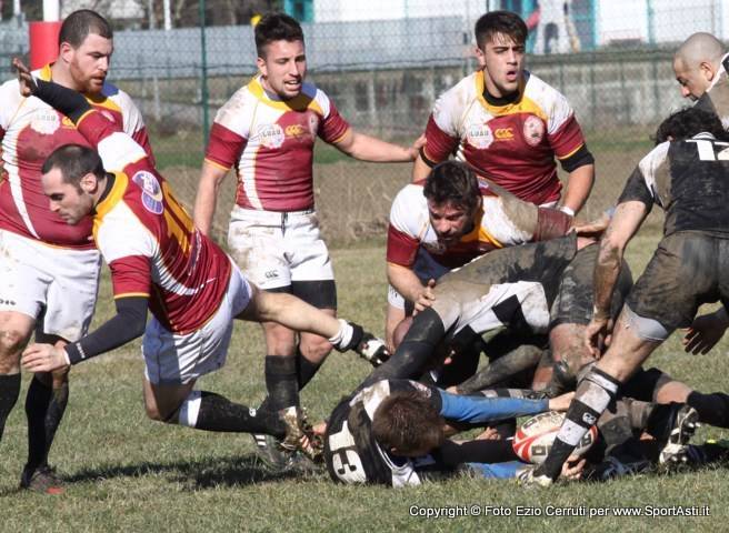 L'Asti Rugby fa suo il derby con l'Alessandria e consolida il secondo posto (foto)
