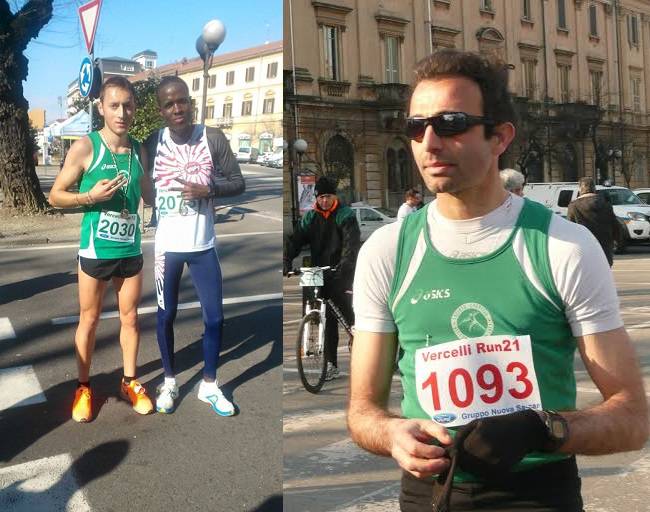 Gabriele Gagliardi e Fausto Liguori ok alla Vercelli Run