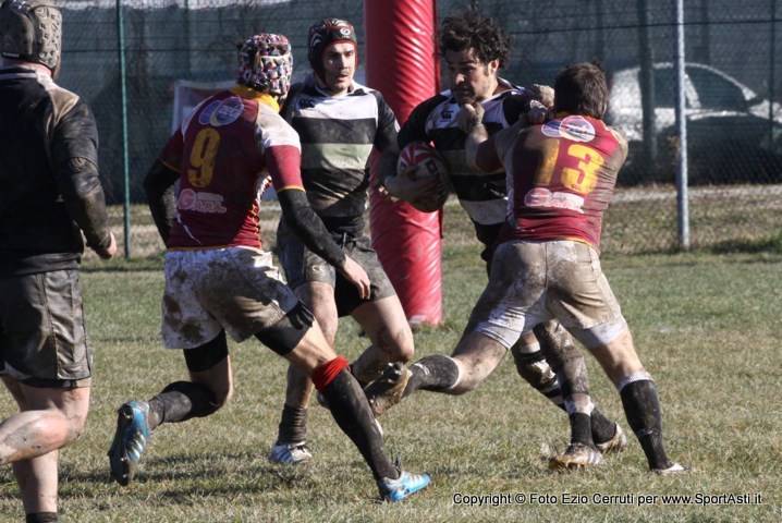 L'Asti Rugby sconfitto nel derby con l'Alessandria, la promozione si allontana 