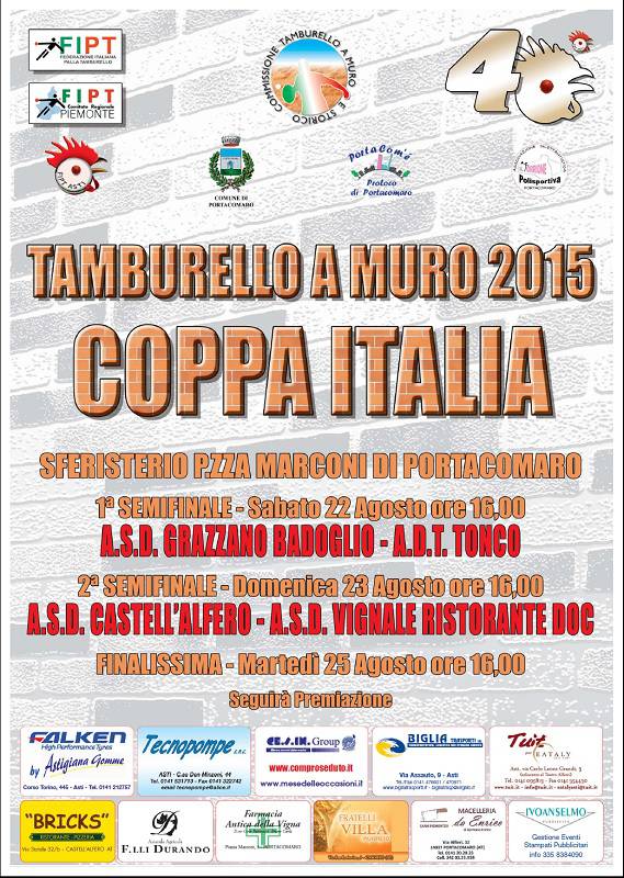 Tutto pronto a Portacomaro per la fase finale della Coppa Italia di Tambass