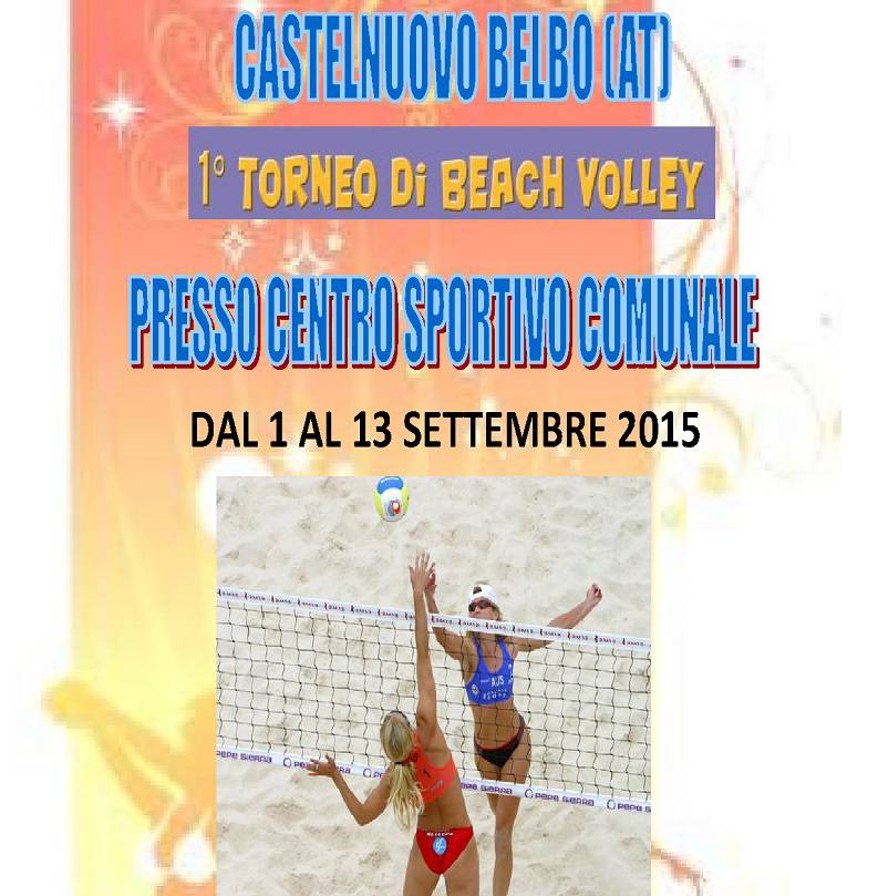 Ultima settimana per le iscrizioni al primo torneo di Beach Volley a Castelnuovo Belbo