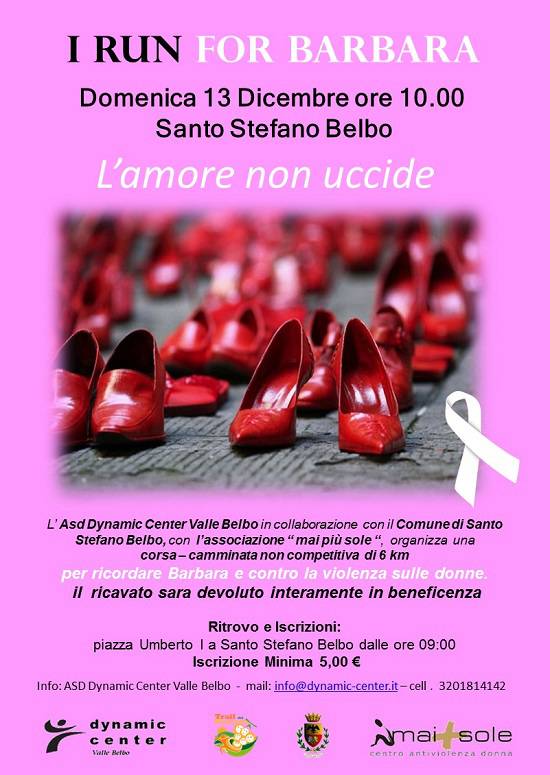 Domenica a Santo Stefano Belbo la corsa benefica in memoria di Barbara Natale