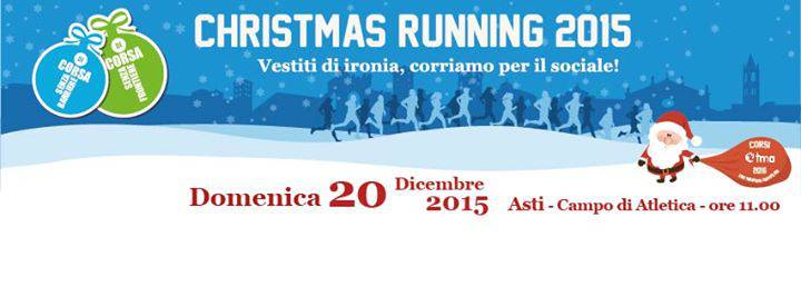 E' in arrivo ad Asti la IV Christmas Running, di corsa per il sociale