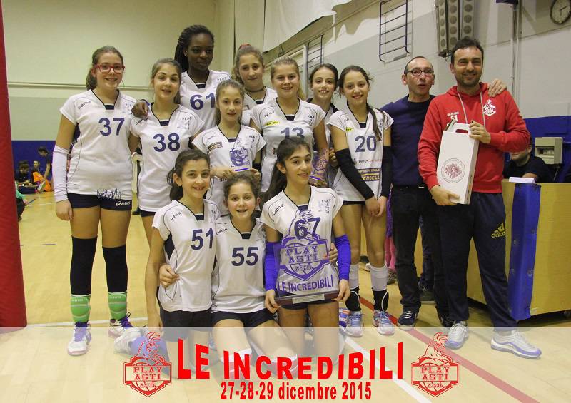 Grande successo per il Torneo ''Le Incredibili 2015'' della Play Asti che vince con l'Under 12