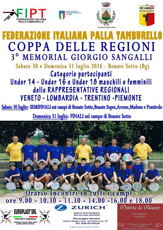 I giovani astigiani pronti a trascinare il Piemonte alla Coppa delle Regioni - Memorial Sangalli