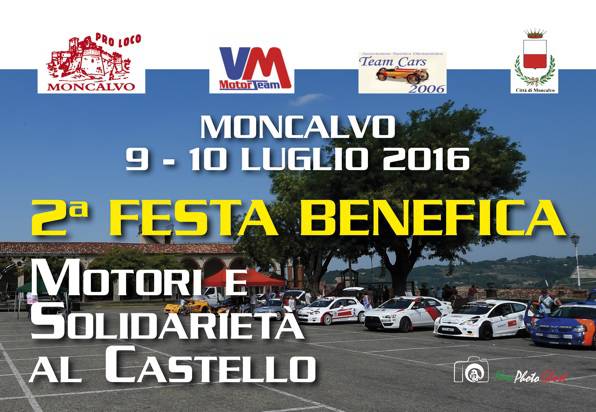 Nel fine settimana a Moncalvo la 2a "Motori e Solidarietà al Castello" pro AMA 