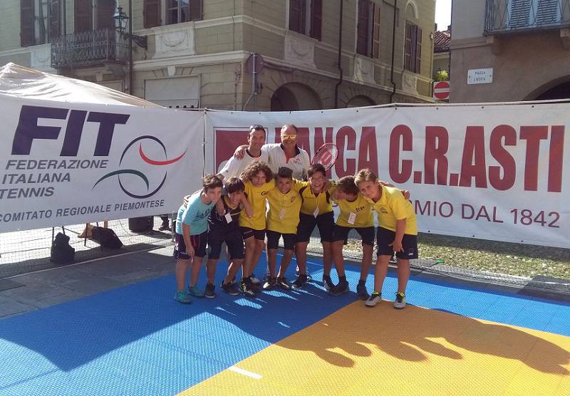 Alla Festa dello Sport di San Damiano oltre duecento bambini attratto dal Tennis