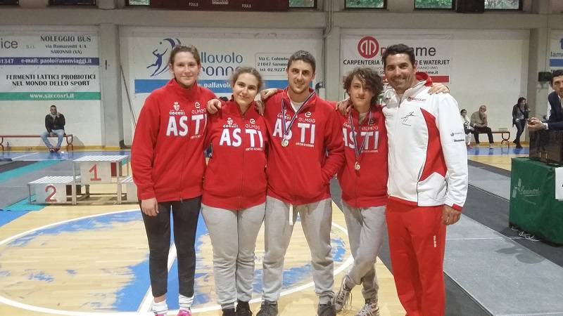 Bene gli atleti della Virtus Scherma Asti al 1° Trofeo Saronno Robur