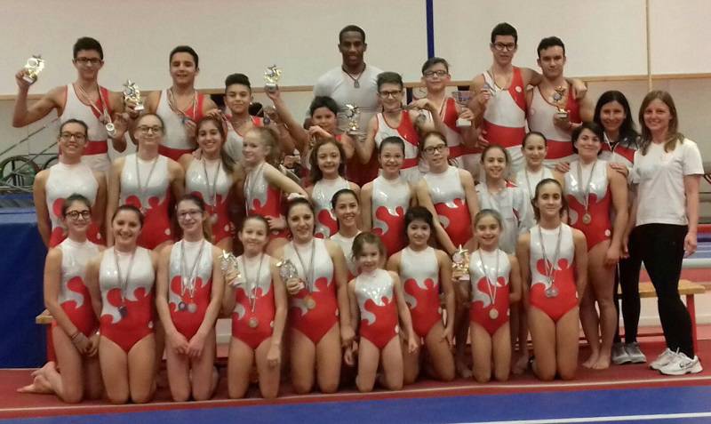 Pioggia di medaglie per l'Olimpia Asti nella prima prova dei Regionali PGs di ginnastica artistica