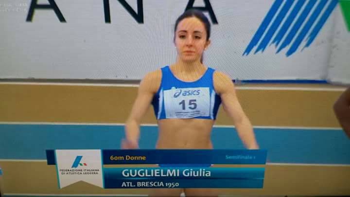Giulia Guglielmi si migliora ai Campionati Italiani Indoor di Ancona