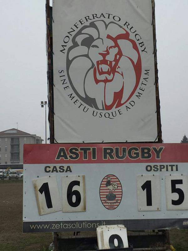 Tra le giovanili Monferrato Rugby sorride solo l’Under 18 Elite, male anche la serie C