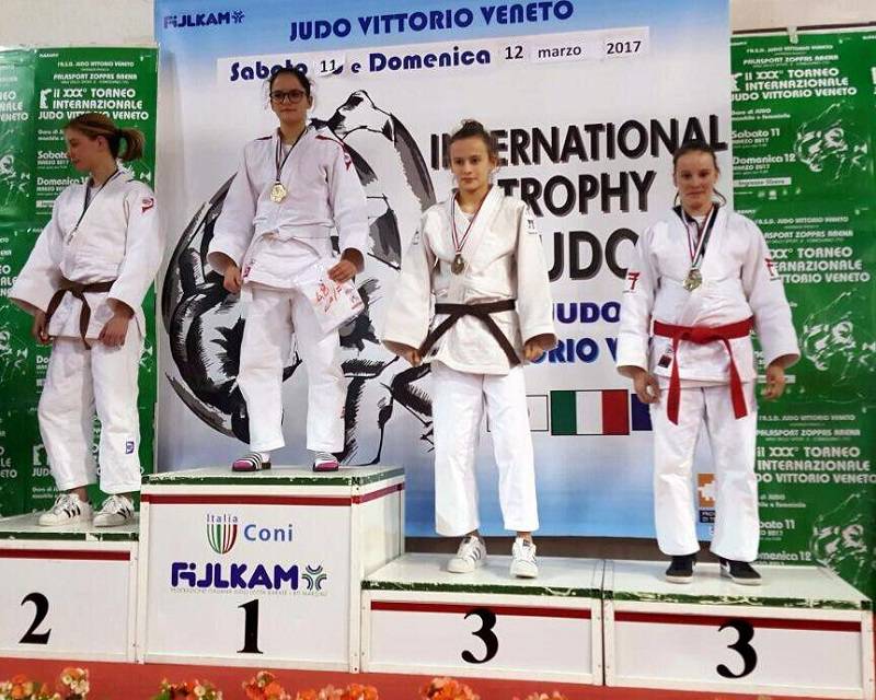 Al Trofeo Internazionale di Vittorio Veneto ottimo terzo posto per Ottavia Musso del Judo Cr Asti