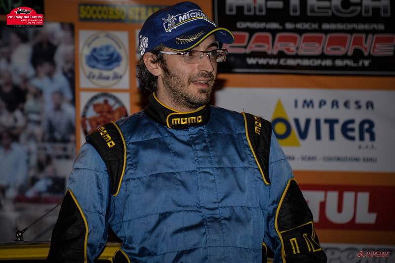 Flavio Aivano e Matteo Quaglia al via del Campionato Italiano Rally Autostoriche
