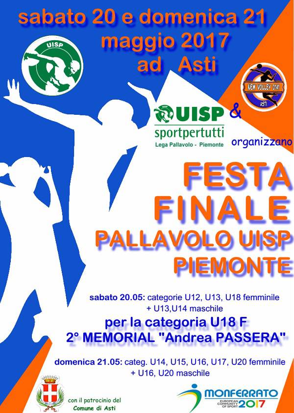Nel week end ad Asti la Festa Finale Pallavolo UISP”