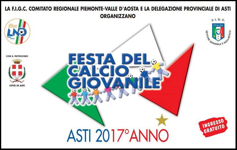 Sabato ad Asti la 17a edizione della Festa del Calcio Giovanile