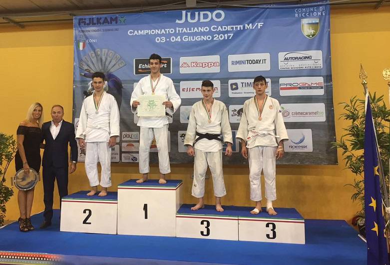 Ai Campionati Italiani Cadetti di Judo medaglia d'oro per Gianluca Iudicelli