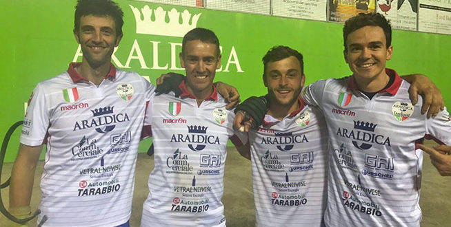 Pallapugno: l’Araldica Castagnole Lanze supera Cortemilia e va in semifinale di Coppa Italia