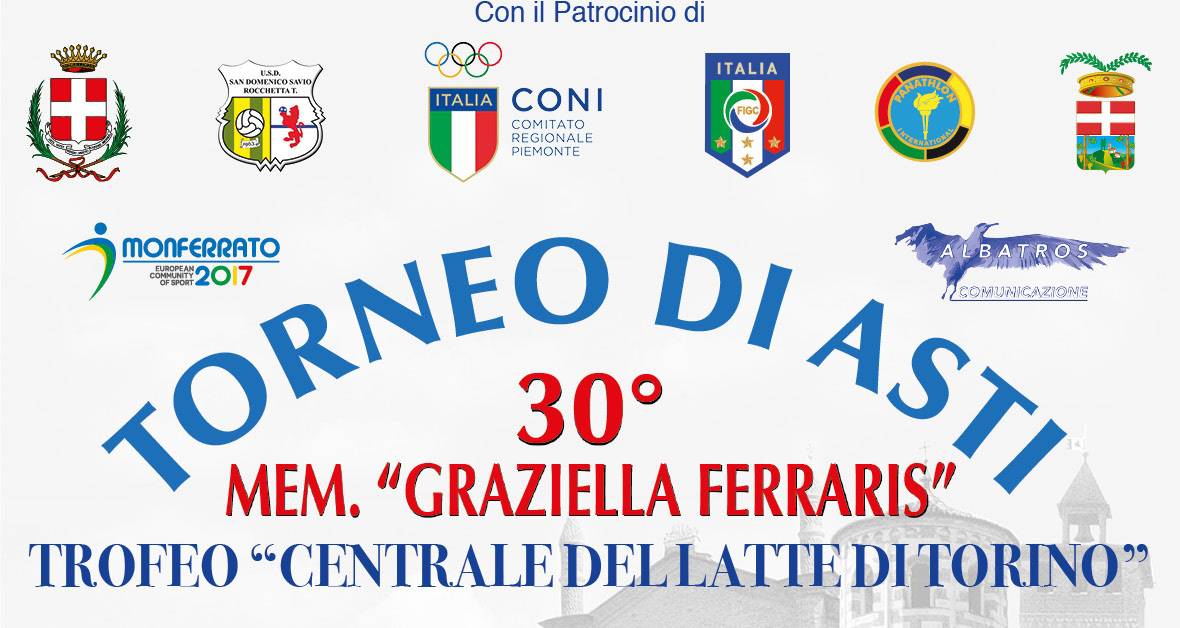 Domenica il via al 30° Torneo di Asti, quest’anno Memorial Graziella Ferraris