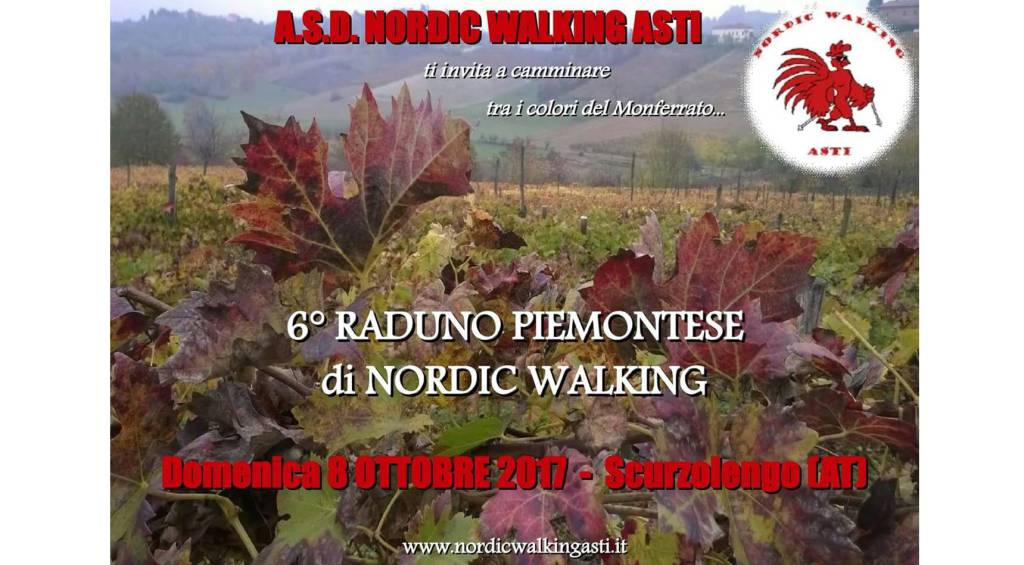 Domenica a Scurzolengo il sesto Raduno Piemontese di Nordic Walking