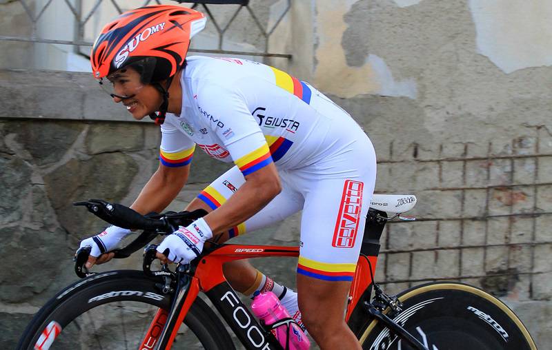 Ana Cristina Sanabria Sanchez della Servetto Giusta AluRecycling vince la Vuelta del Porvenir