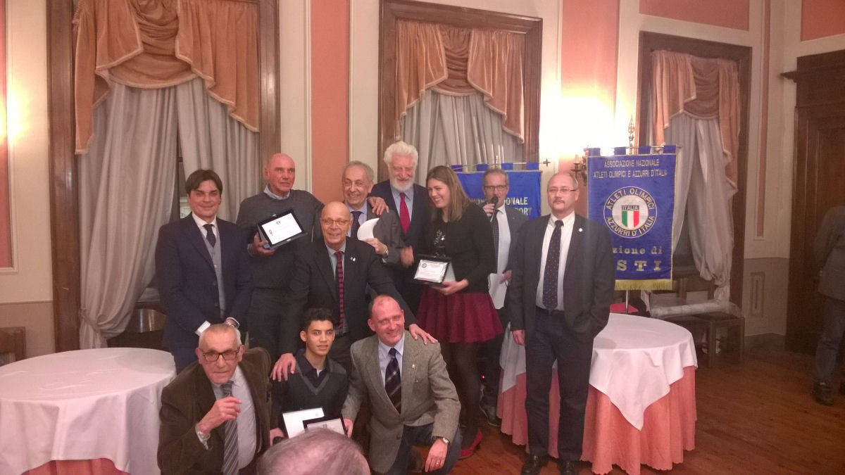 Francesca Massobrio, Yassin Choury e Claudio Cavallini premiati dai Veterani dello Sport e dagli Azzurri d’Italia