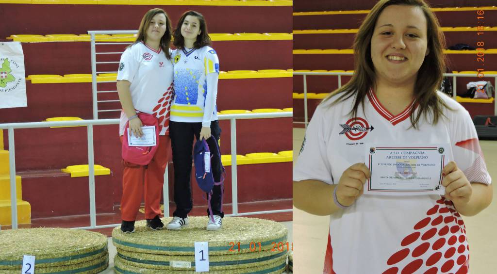 Secondo posto per Francesca Vassarotti dell’Astarco al Torneo Indoor Arcieri di Volpiano