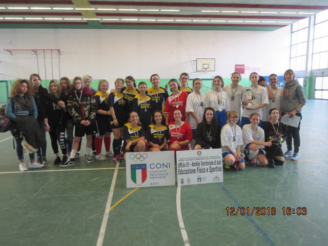 Il Liceo Vercelli si aggiudica il torneo femminile dei campionati Studenteschi di calcio a 5