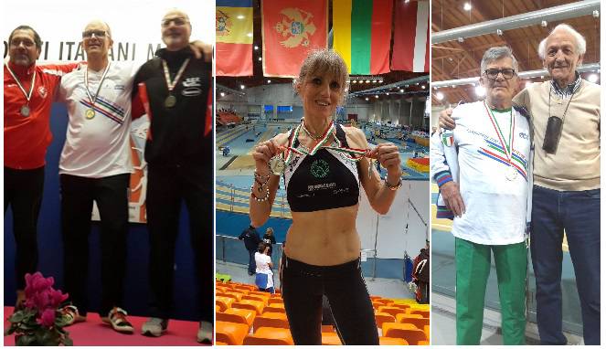 Cinque medaglie d’Oro ai Campionati Italiani Indoor per i Master dell’Alfieri