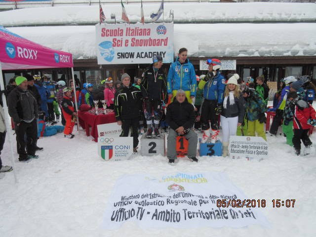 I risultati della fase provinciale dei Campionati Studenteschi di Sci Alpino delle Scuole Medie