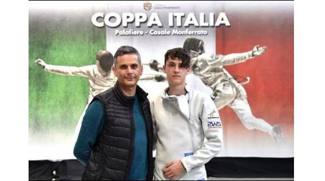 Strepitoso terzo posto di Fabio Vogliolo della Virtus Scherma Asti nella Coppa Italia di Spada Cadetti