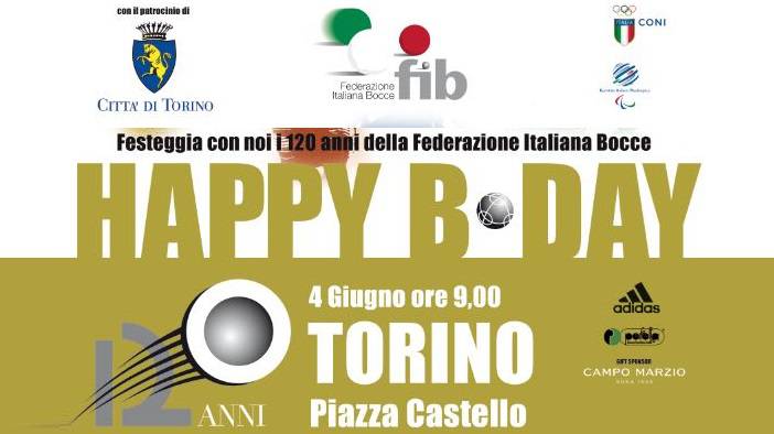 La Federazione Italiana Bocce compie 120 anni; festa a Torino in piazza Castello il 4 giugno