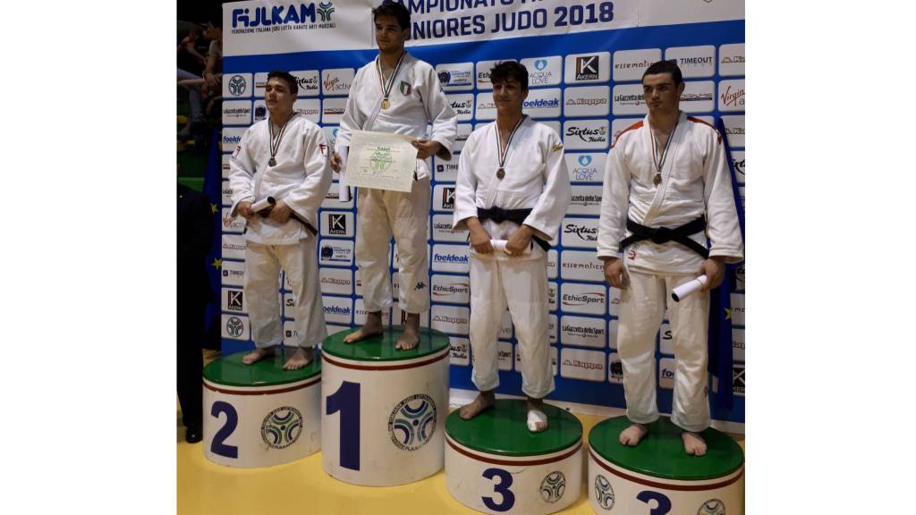 podio iudicelli italiani judo 2018